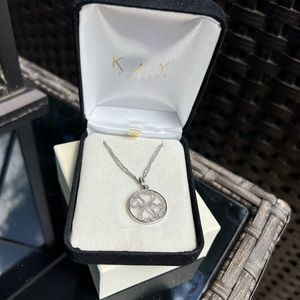 Jane Seymour Sterling Silver 1/4ct
Open Hearts Necklace